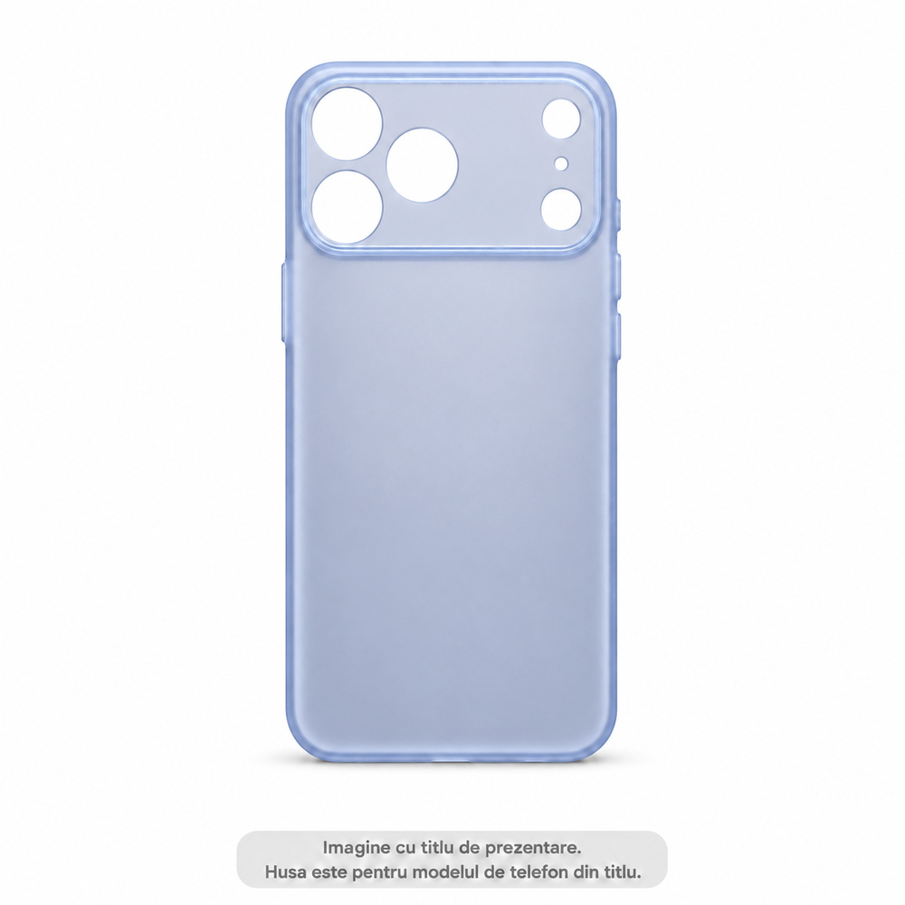 Husa TPU Ultra-Subtire pentru Apple iPhone 15 Plus, Mata, Albastru sierra