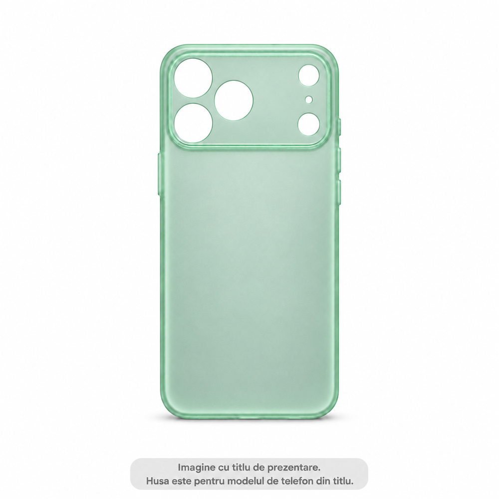 Husa TPU Ultra-Subtire pentru Apple iPhone 16, Mata, Verde menta