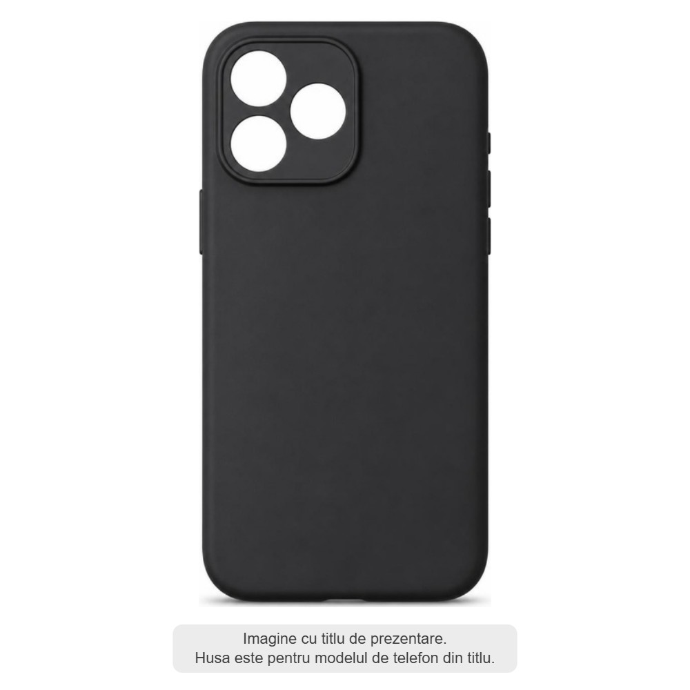 Husa TPU Ultra-Subtire pentru Apple iPhone 16, Mata, Neagra